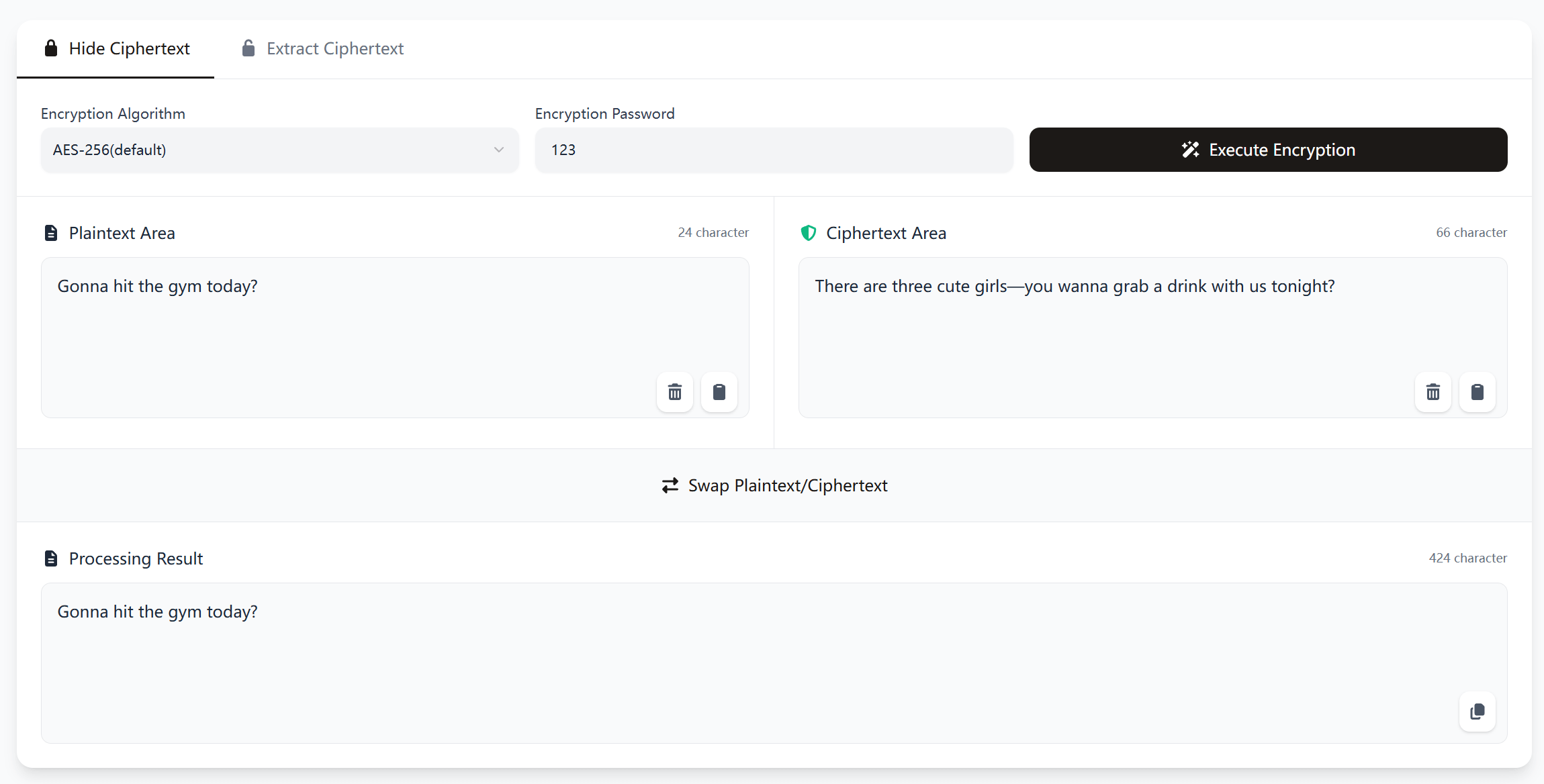 Execute Encryption Diagram